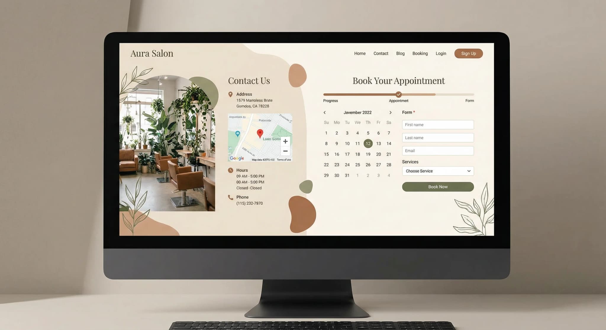 Barberos y peluqueros - website development showcase 7