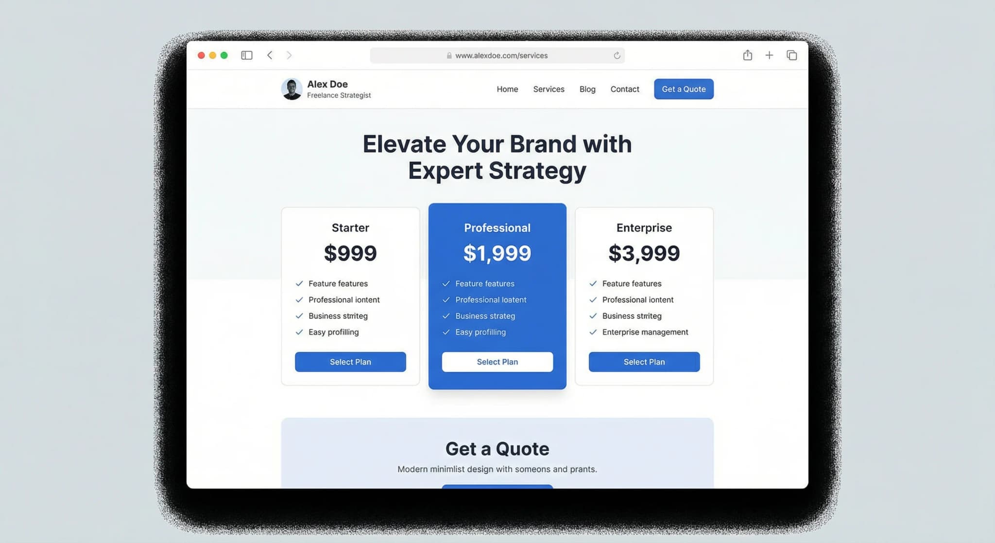 Freelancers y consultores - website development showcase 8