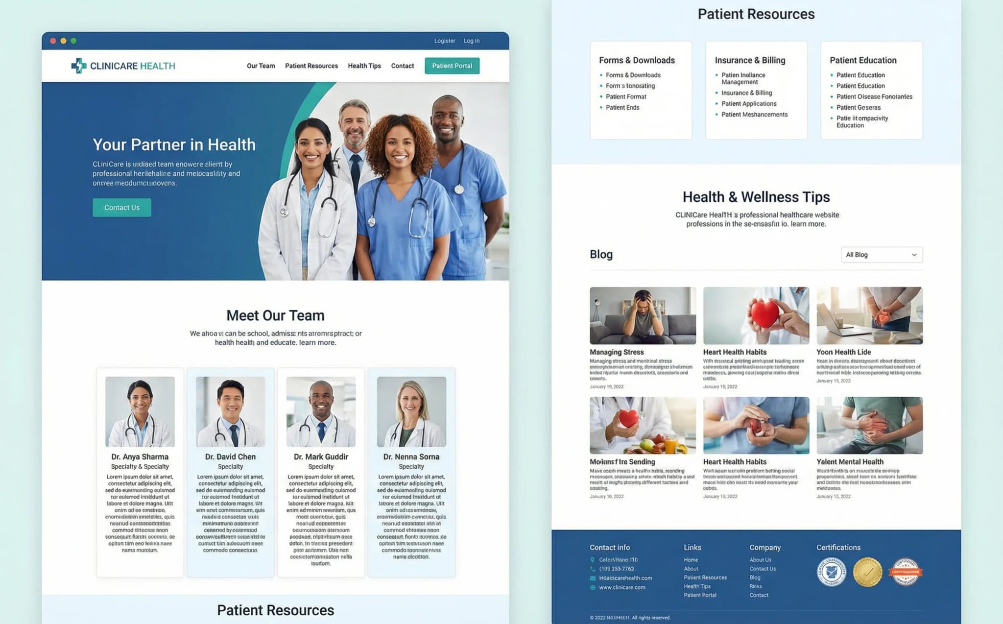 Healthcare & Wellness - website development showcase 5