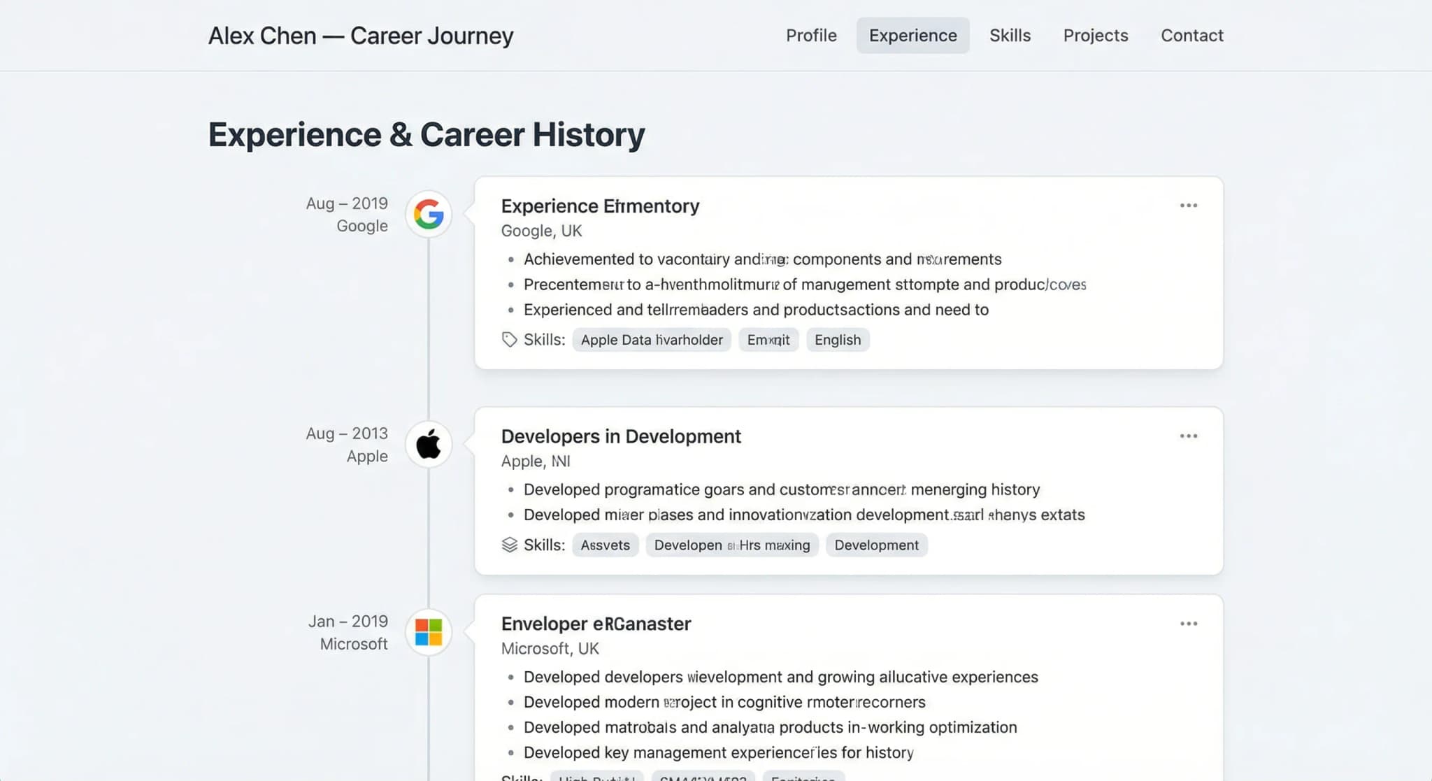 Job Seekers - website development showcase 6
