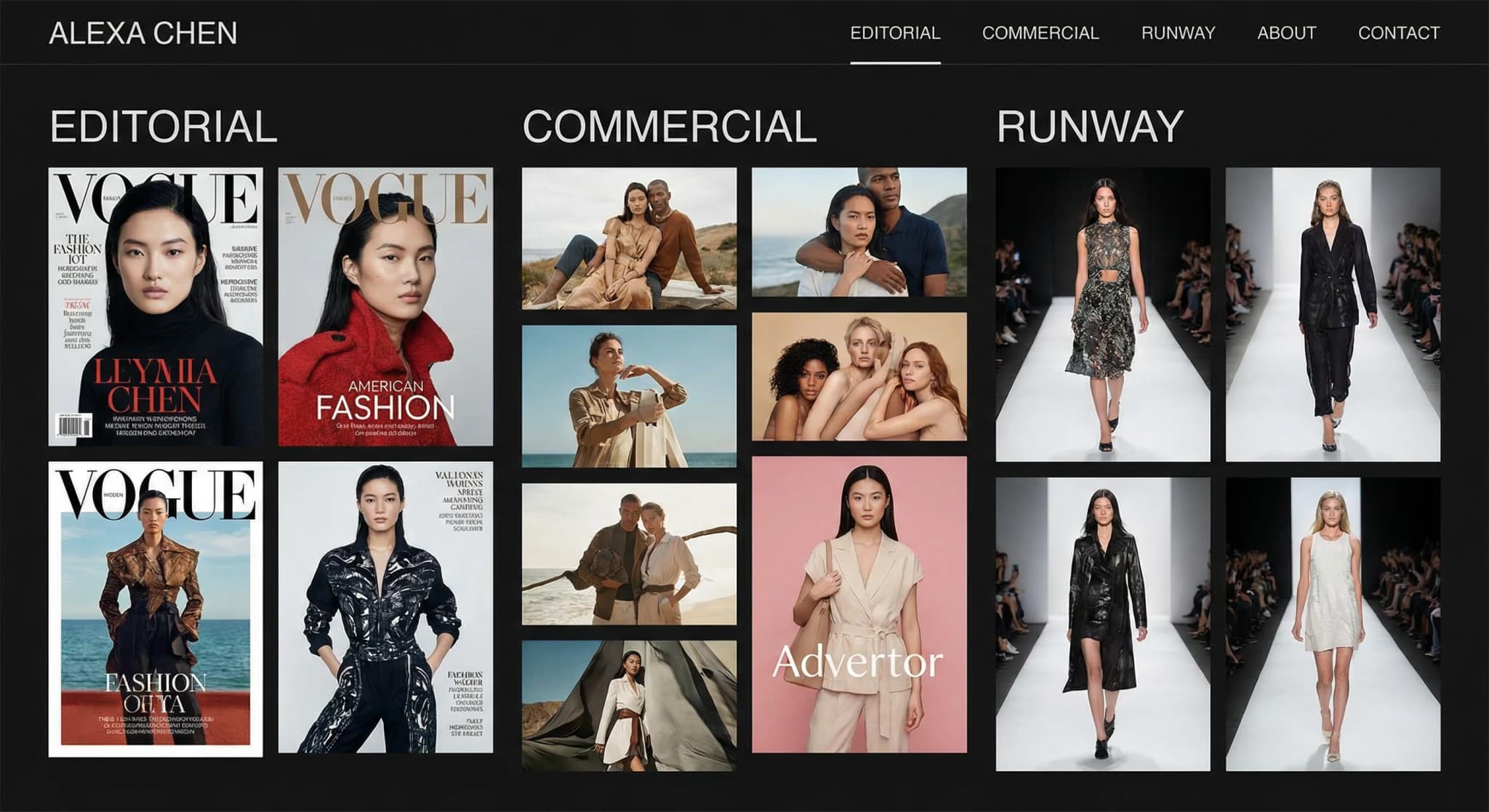 Modelaje profesional - website development showcase 3