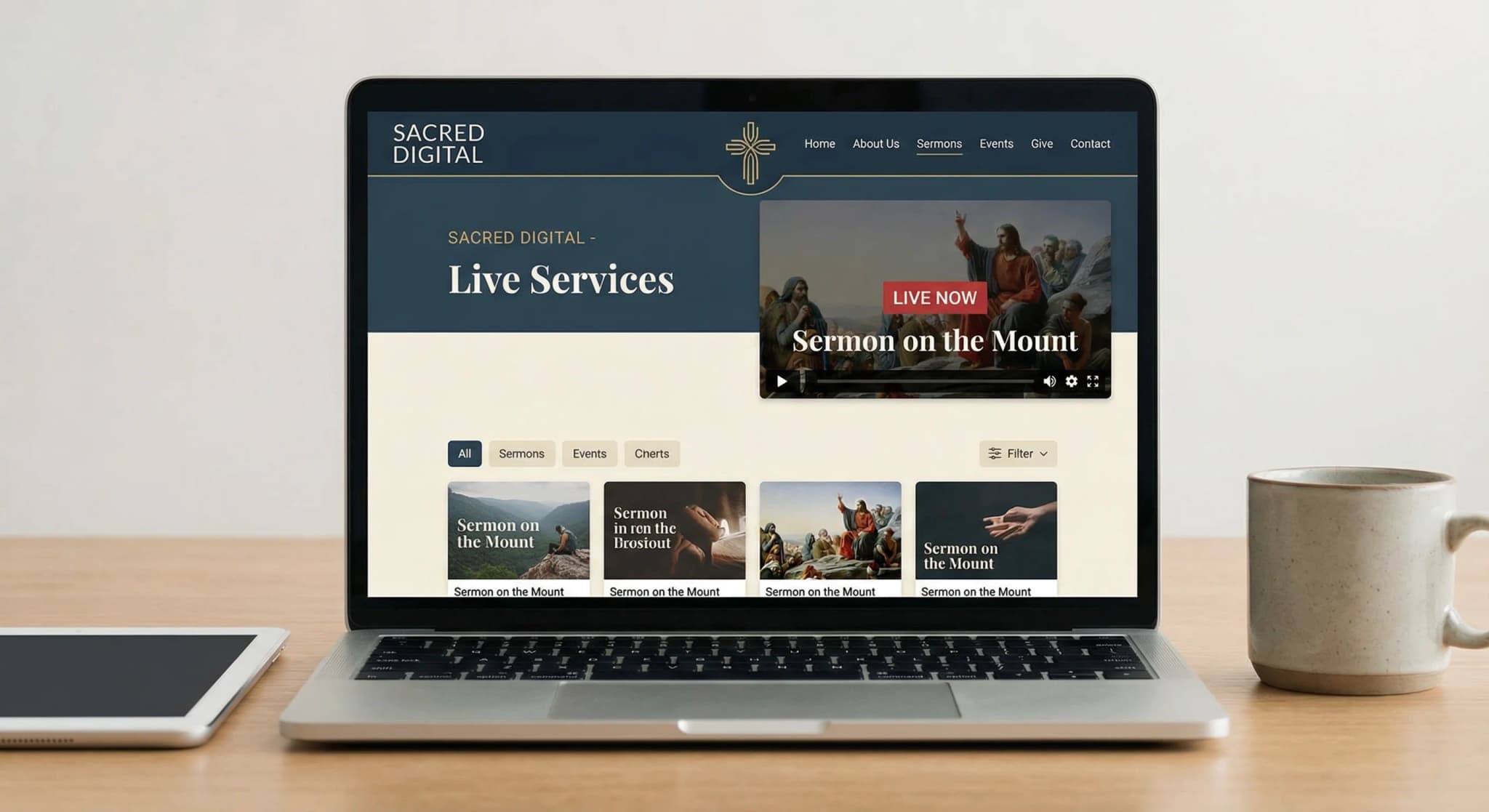 Religious Organizations - website development showcase 7