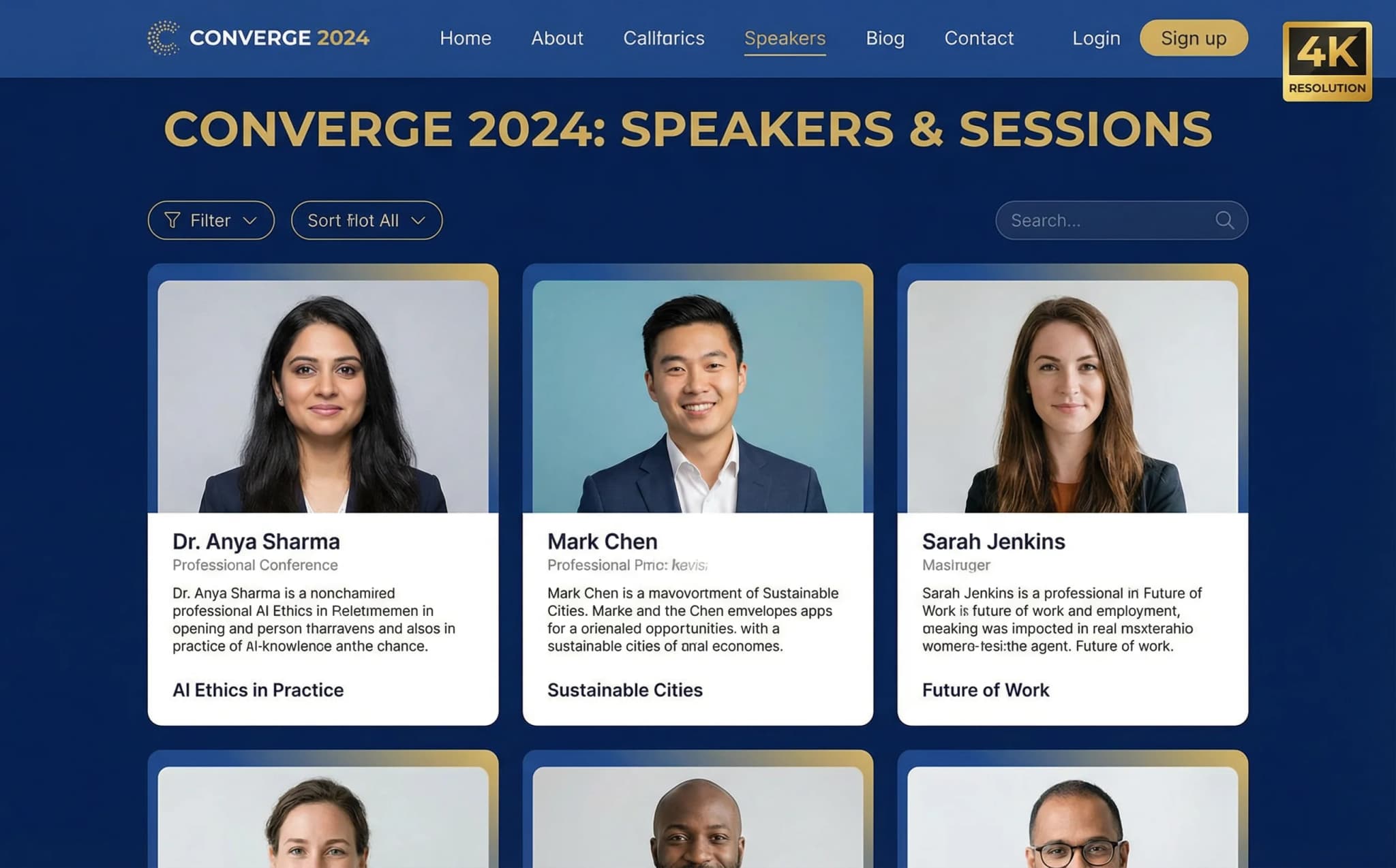 Special Events - website development showcase 5