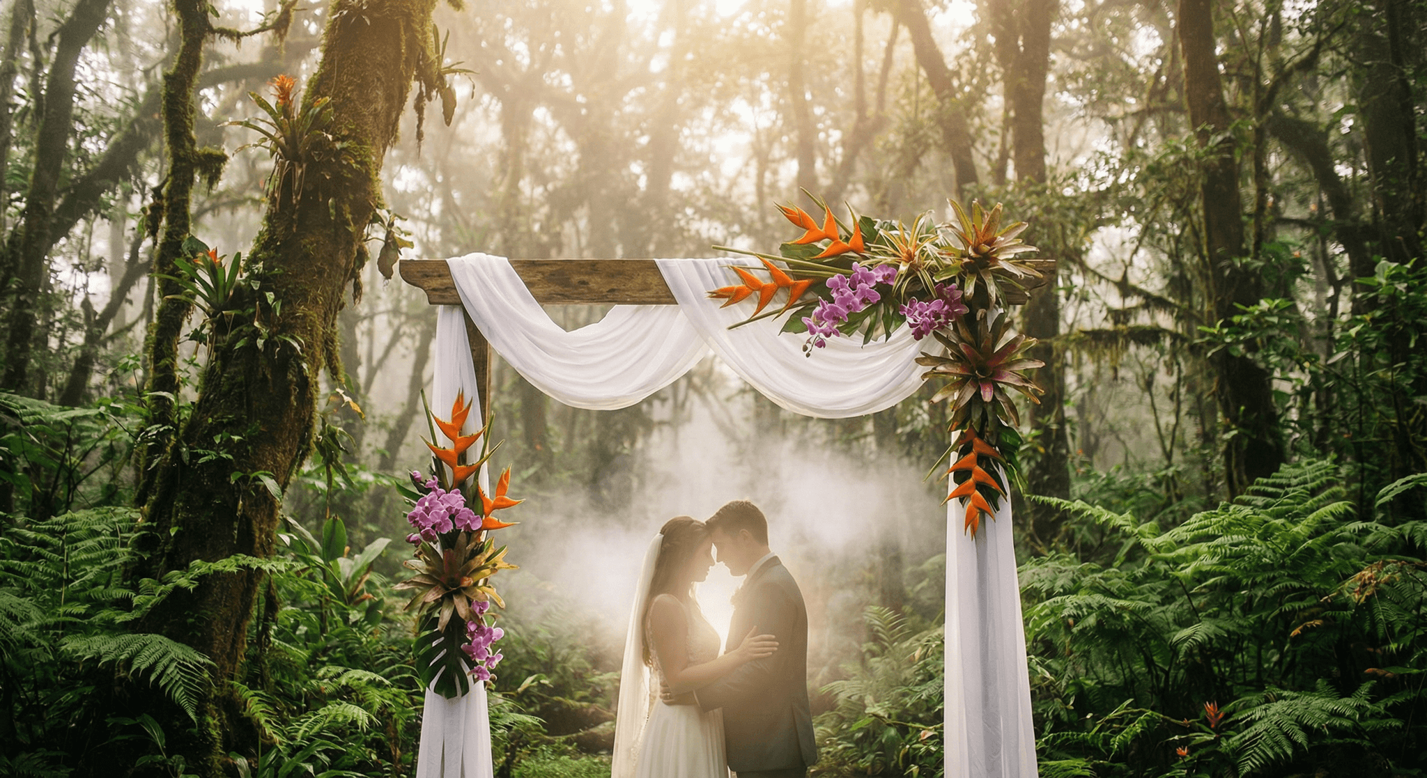 Website design example for Weddings & Events