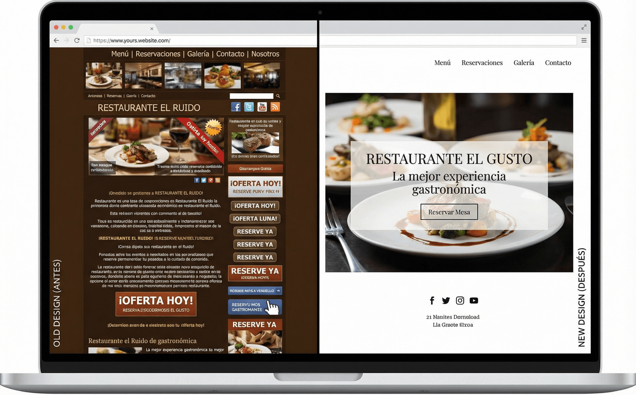 Another website transformation — before and after redesign