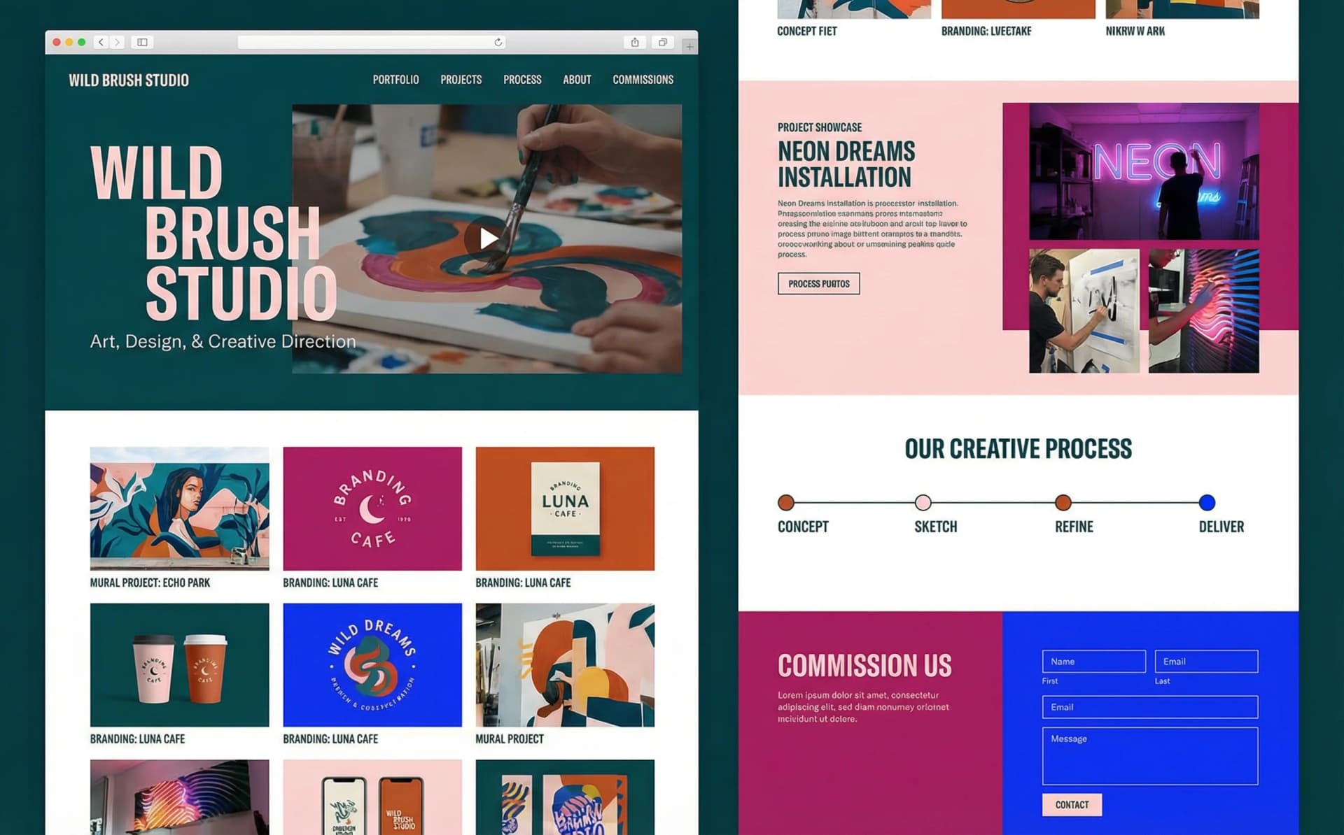Our web design workspace — code, design, and creativity