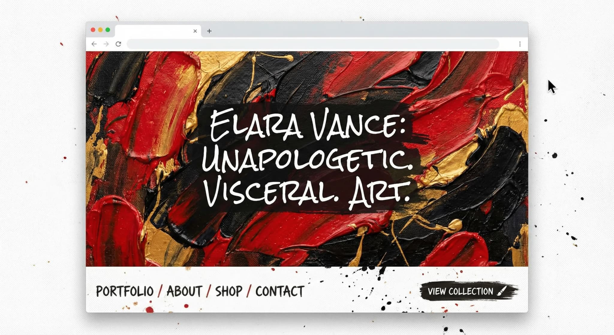 Creative Portfolio website design example