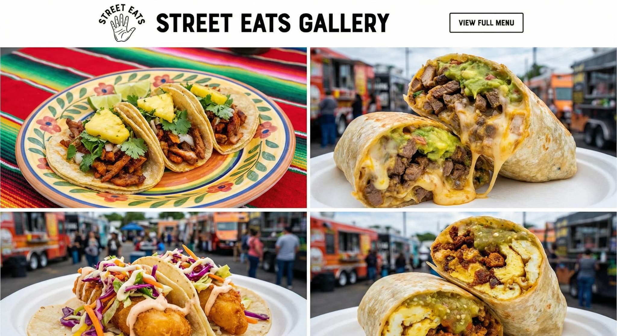 Food trucks - website development showcase 3