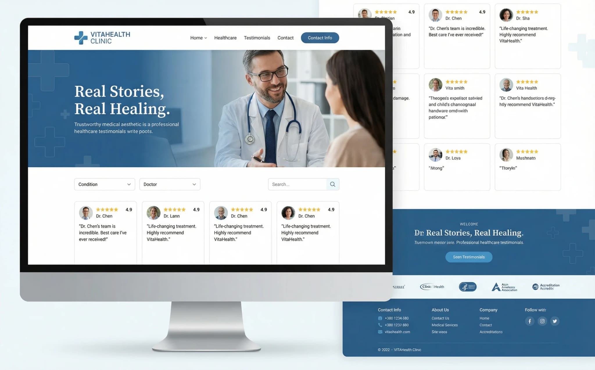 Healthcare & Wellness - website development showcase 6