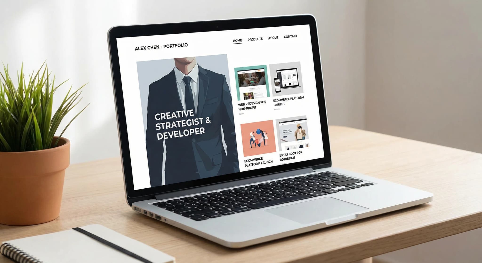 Buscadores de empleo website on desktop, tablet, and mobile