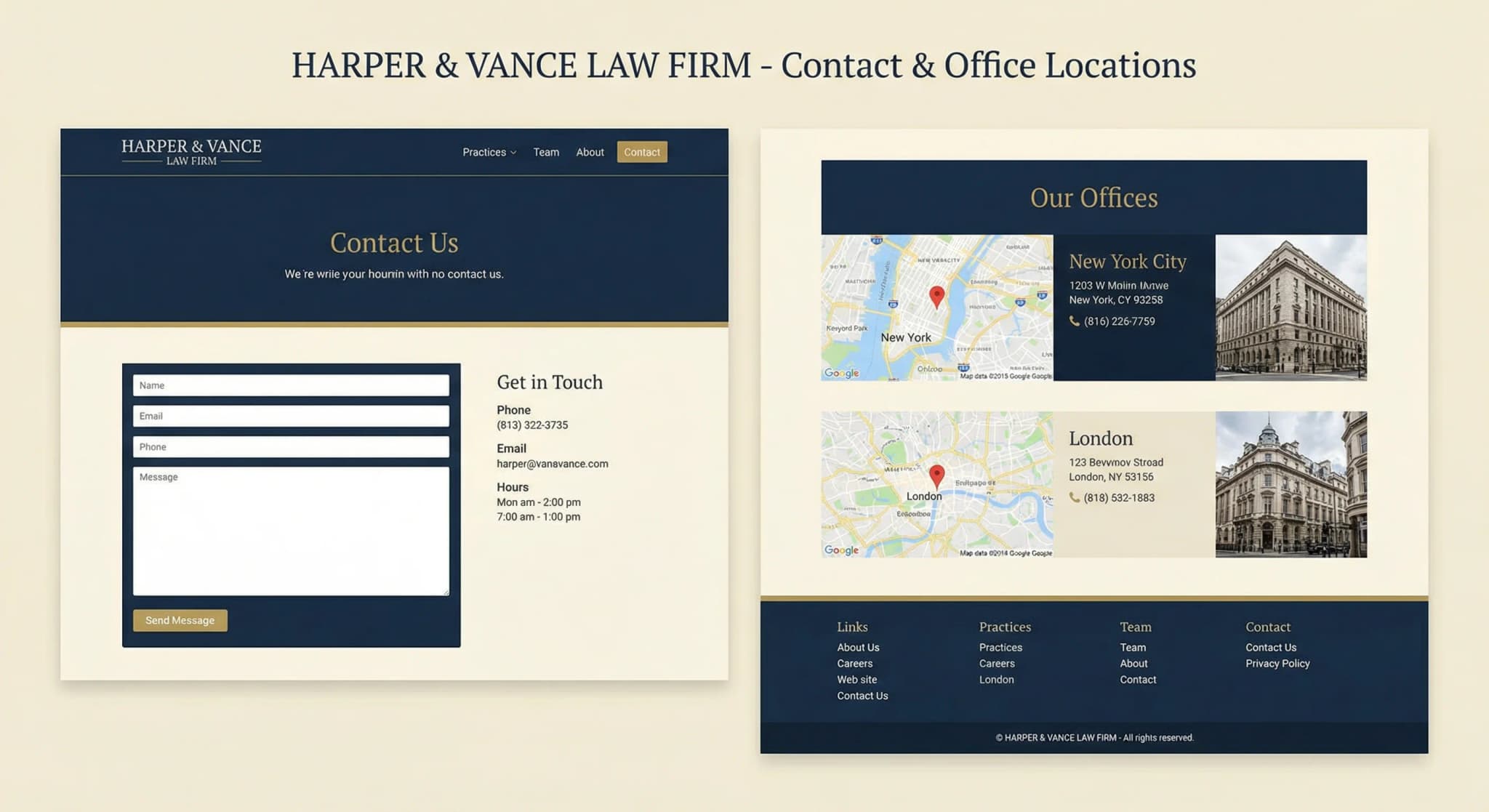 Despachos y servicios profesionales - website development showcase 8