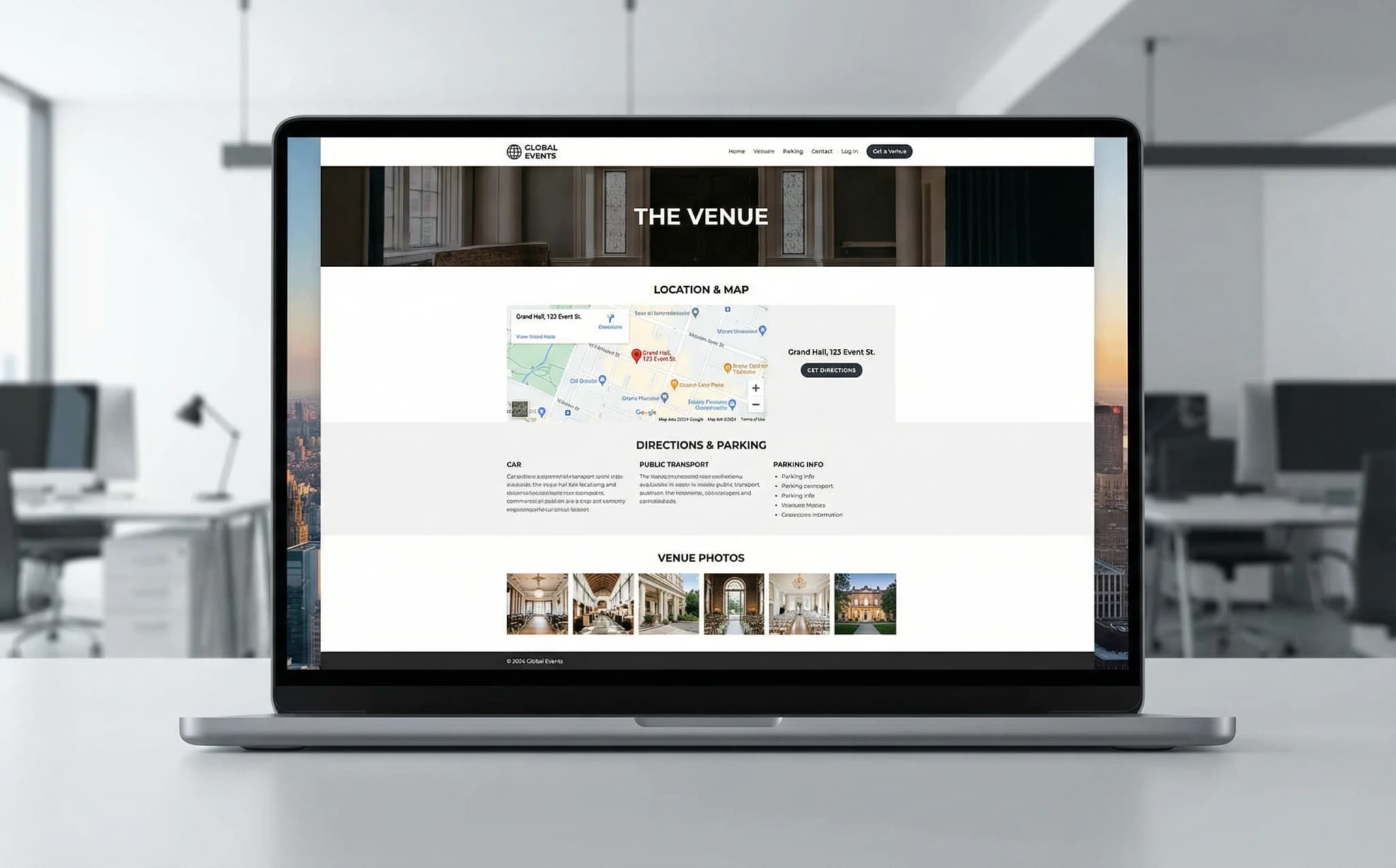 Eventos especiales - website development showcase 7