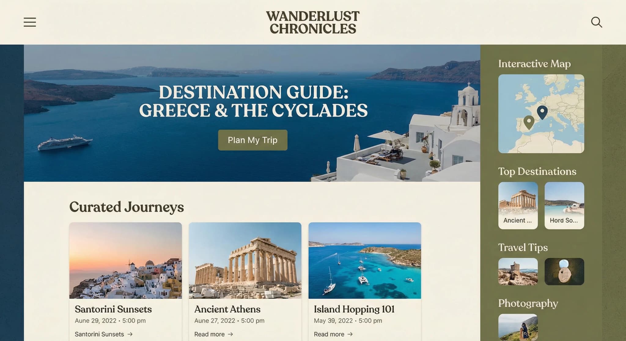 Bloggers de viajes - website development showcase 6