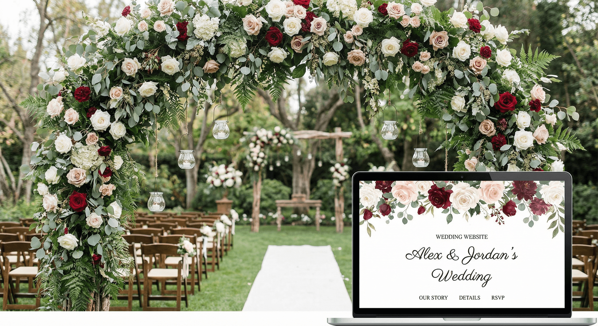 Bodas y eventos - website development showcase 5
